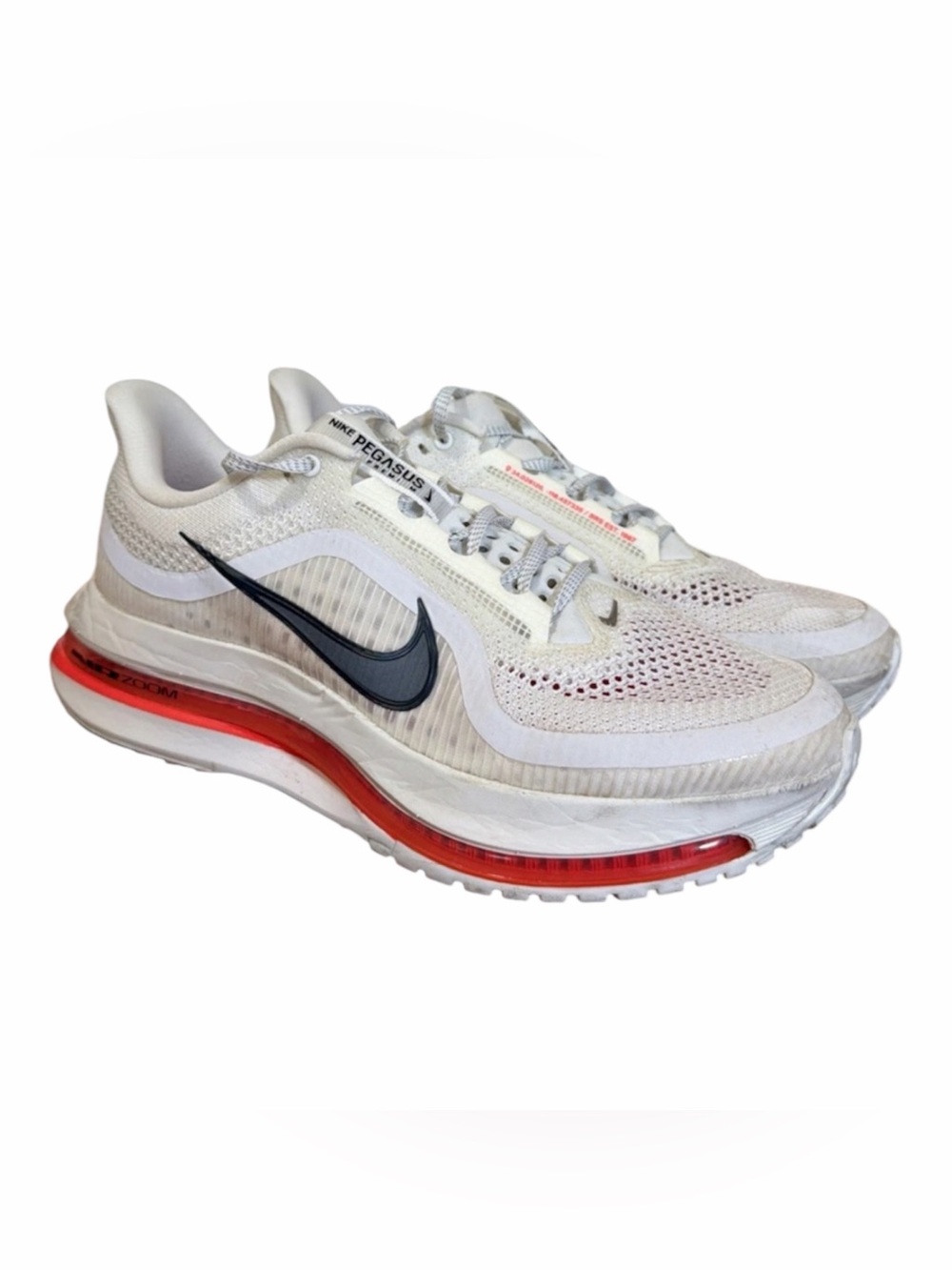 Nike Pegasus Premium Summit White Bright Crimson HQ2592-101 Mens Size 9